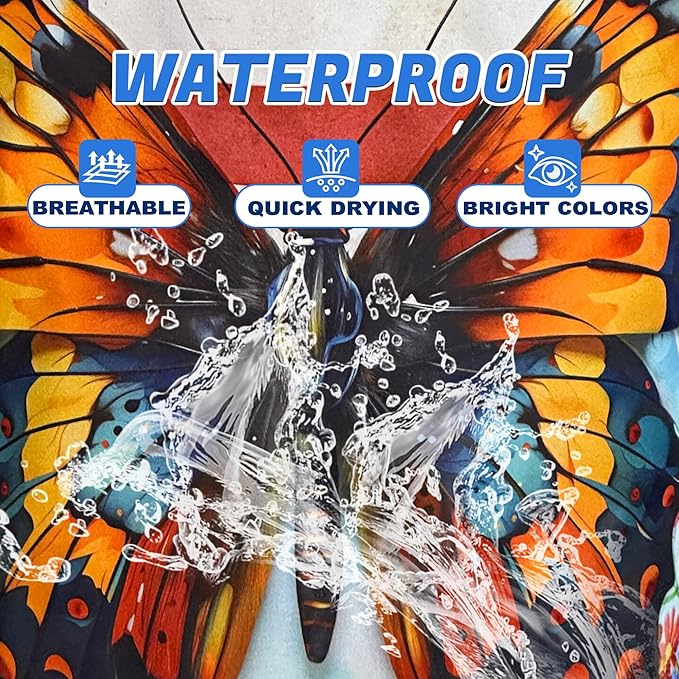 Vintage American Flag Butterfly Laundry Basket Flowers Oxford Cloth Laundry Hamper With Handle Foldable Portable Clothes Storage Basket 18.9 X 16.5 Inch Storage Bag For Laundry Room/Bathroom/Bedroom