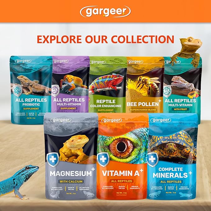 'Vitamin A Plus' Supplement for Reptiles | Retinyl Palmitate + Beta-Carotene | Supports Vision, Skin, Immune & Vitality | Geckos, Dragons, Tortoises, Turtles, Snakes | 3oz | Made in USA !