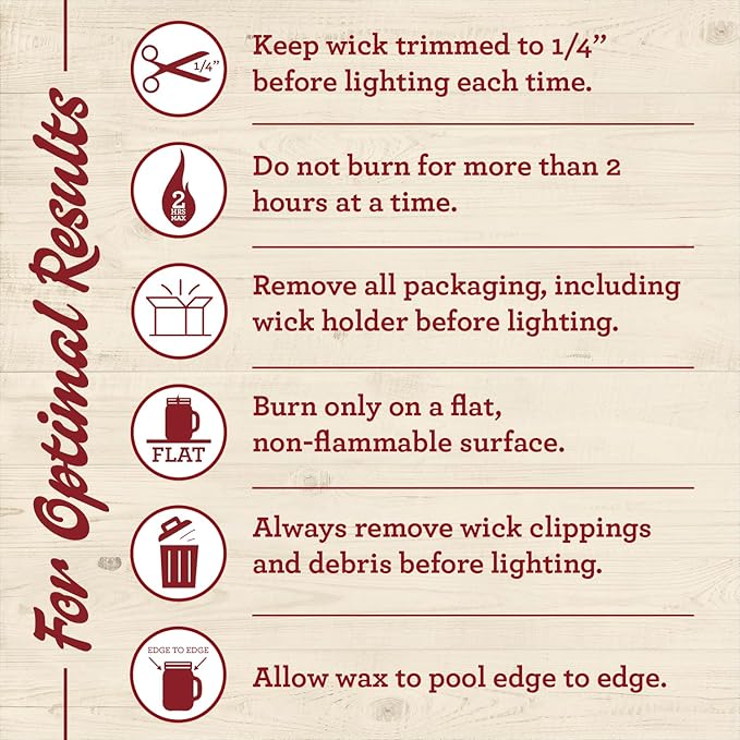 Our Own Candle Company, Comfy Flannel Scented Mason Jar Candle, 100 Hour Burn Time, 13 Ounces