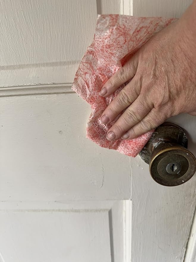 Heavy Duty Hand Cleaning Wipe, 10" x 12" Industrial Cleaning Wipes — 75 Count Hand & Tool Wipes — Dual-Textured Multi-Surface Cleaning Wipes- 6 Canisters