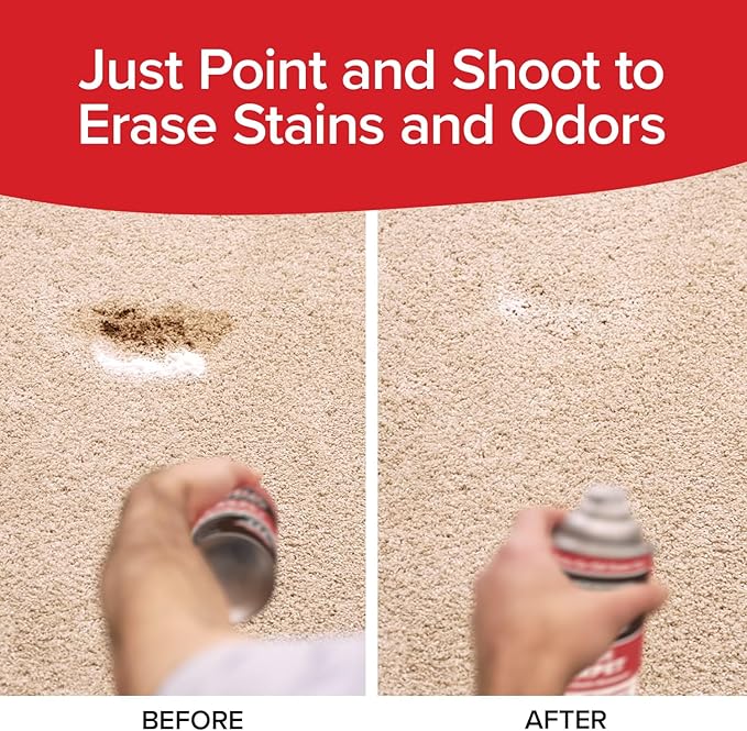 Horsepower Bull Shot Carpet Spot & Stain Remover by Horsepower, AS SEEN ON TV, Made In USA, Just Point & Spray, Stain-Lifting Foam-Action, Pet Stains & Odors, Coffee, Soda, Wine, Stains, 2 Pack