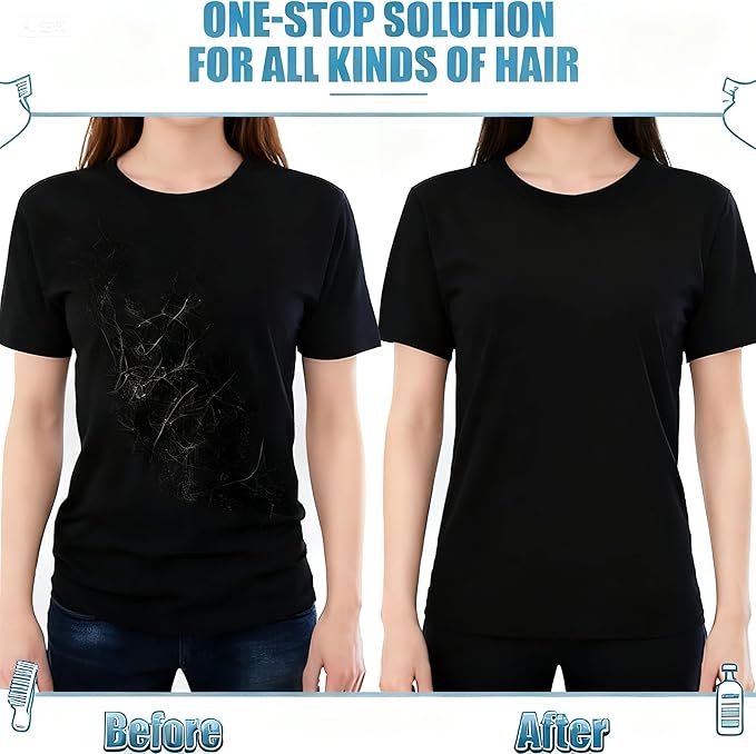 12 PCS Reusable Pet Hair Remover for Laundry - Effectively Removes Dog Cat Hair, Lint, Dander from Clothing and Bedding, Pet Hair Catcher - Safe for Washer & Dryer(Ocean Blue)