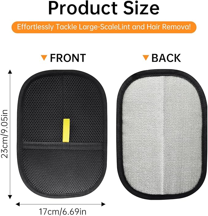 2 Pcs Pet Hair Removal Glove, Reusable Cat Dog Electrostatic Hair Remover Grooming Glove Brush Tool