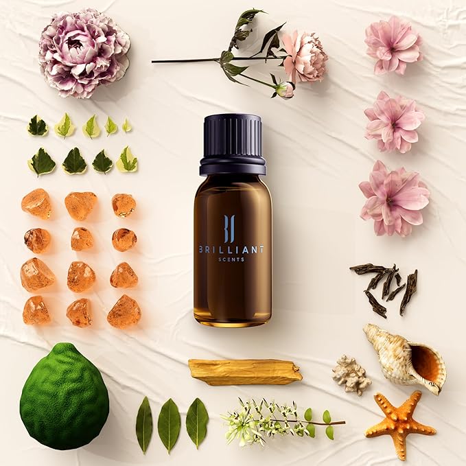 Brilliant Scents Diffuser Oil Refill, Inspired by Margaritavilla Resort, Hotel Series Aroma Scents, Essential Oils Set for Home, Fragrance Oil for Candle Making, Home, 50 ML, Santorini Sunset