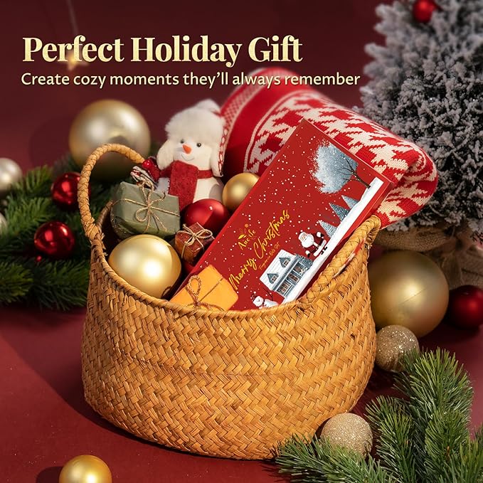 Christmas Essential Oil Set | 6 Pack Holiday Fragrance Oils for Diffuser, Candle Making | Christmas Tree, Spice, Gingerbread, Apple Cider, Candy, Cranberry | Aromatherapy Gift Set for Home & Women