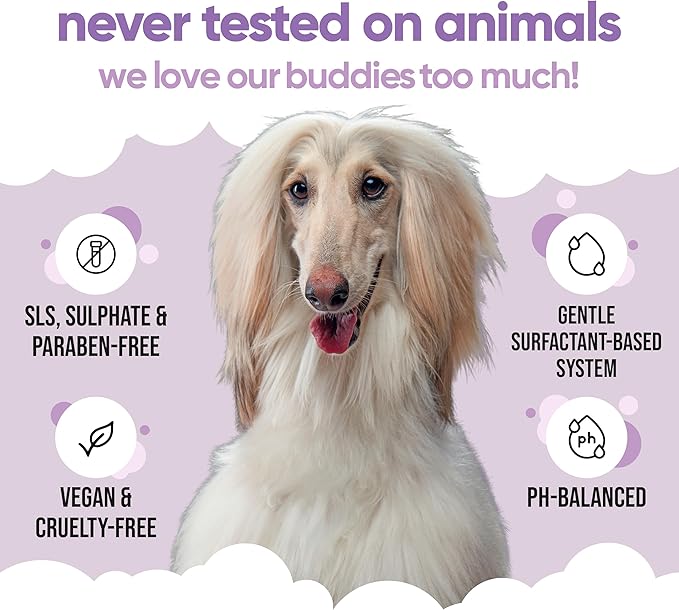 White Dog Shampoo by Buddycare | Brightening and Whitening Shampoo for Dogs | Deep Cleansing, Fresh Scented | with Aloe Vera and Pro Vitamin B5 (169.07oz)