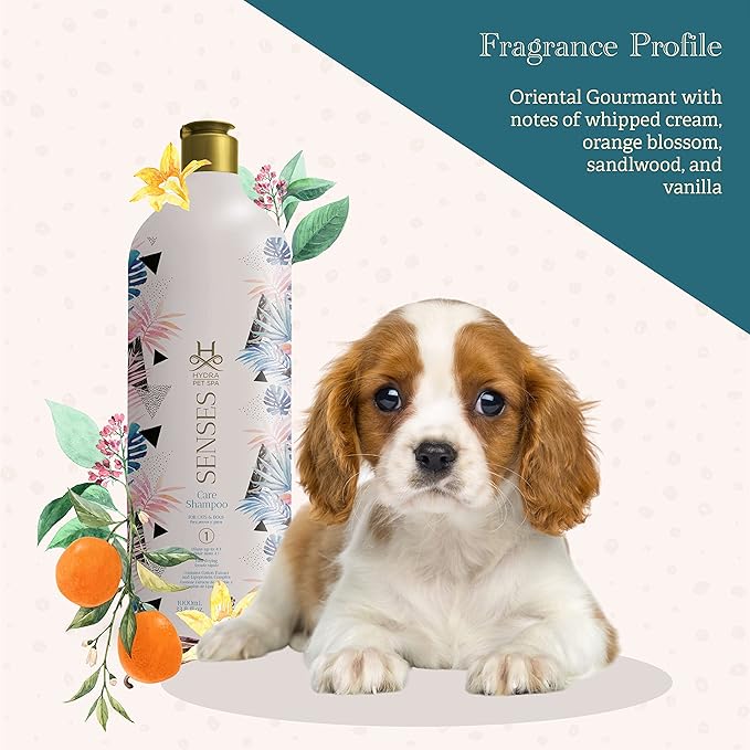 Hydra Senses Care Pet Shampoo, Shampoo for Dogs for Clean, Shiny, Moisturized Coats