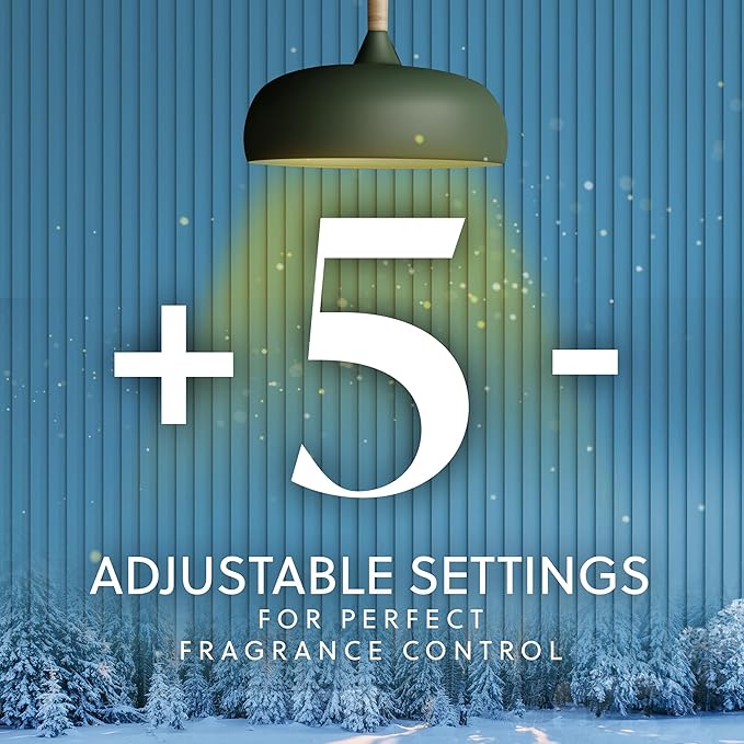 Air Wick Plug In Advanced Scented Oil,Glistening Snow Frosted Mint,Air Fresheners for Home Long Lasting, Room Freshener, House Essentials for Small Spaces + Large Spaces (Pack of 25)