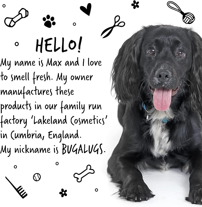 BUGALUGS Dog Shampoo Luxury 2 in 1 Papaya & Coconut Dog Grooming Shampoo Products for Smelly Dogs with Fragrance, Best Puppy Shampoo, Professional Groom Vegan pet Shampoo & Conditioner