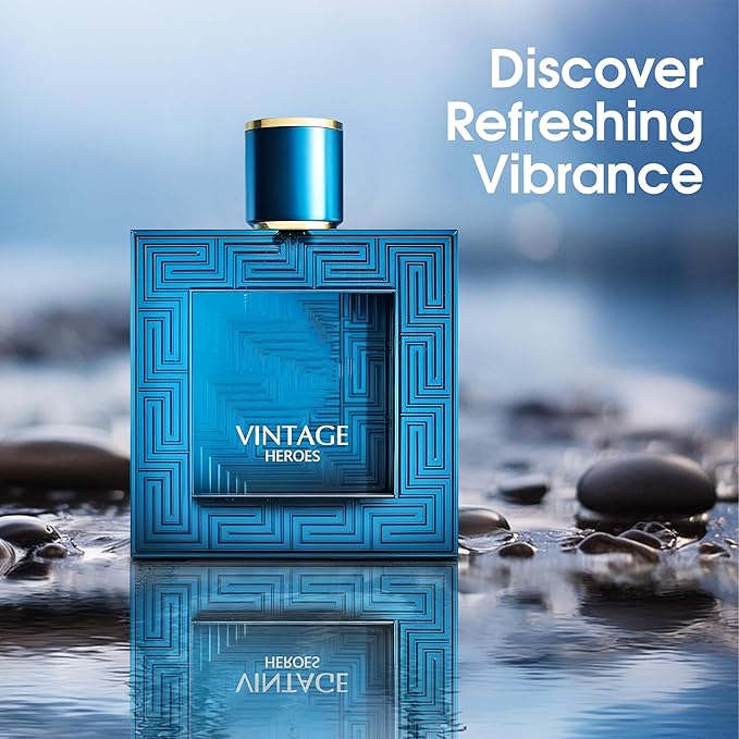 3Pack Men Colognes Vintage Heroes Series Eau De Parfume Spray with Woody Floral & Fruity Scent Perfume Gift Set Day to Night Luxury Fragrances