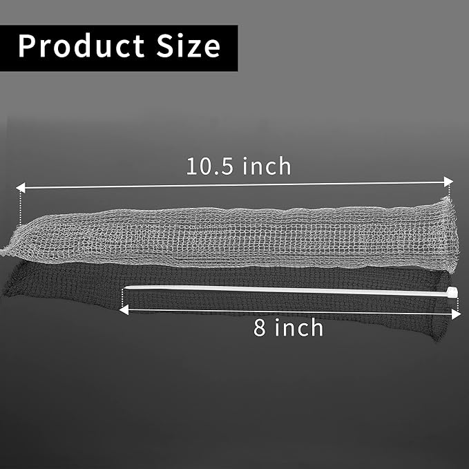 12 PCS Lint Traps Febwind Lint Catcher for Washing Machine Stainless Steel Washing Machine Lint Snare Trap Washer Hose Lint Traps Laundry Mesh Washer Filter with 12 PCS Cable Ties