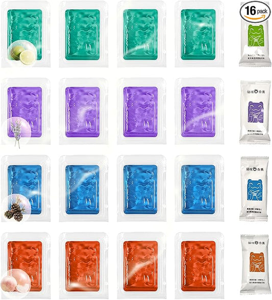 xcivi 16 Pack Universal Odor Remover for Automatic Self-Cleaning Litter Box, Deodorizer Design for Self Cleaning Cat Litter Box Automatic, Litter Deodorizer, Pet Odor Eliminator, Odor Deodorant ﻿