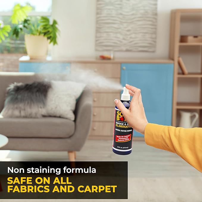 Scent Bomb Odor Eliminator Spray Enzyme Based Strong Pet Odor Eliminator for Home, Air Freshener for Room, Bathroom and Kitchen, Removes Smoke Dog Pee Cat Urine Poof Smell Deodorizer, 2 Bottle
