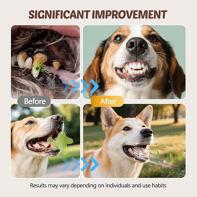 Dog Dental Care Spray, Vet-Recommended Breath Freshener for Pet, Reduces Plaque & Tartar, Prevents Gingivitis & Oral Infections, 5.1 Fl Oz - Teeth Cleaning Spray for Fresh Breath