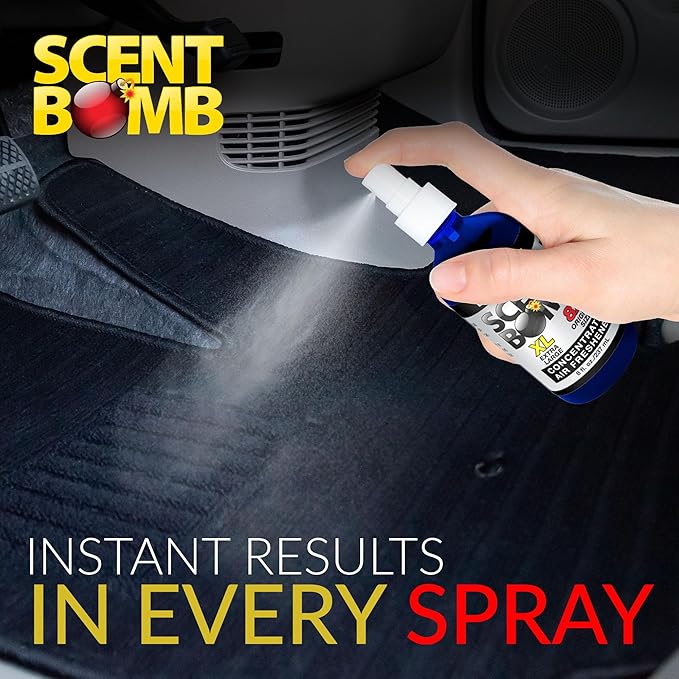 Scent Bomb Air Freshener Spray, Long-Lasting Odor Eliminator for Home & Car, Effective Deodorizer for Kitchen, Bathroom, Fresh Room Spray & Smell Neutralizer, Black Bomb Scent