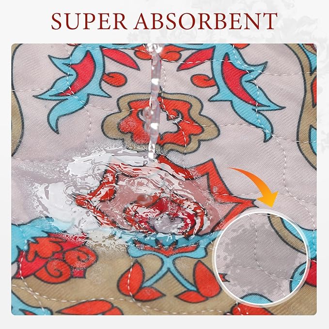 Homimp Washable Pee Pads for Dogs, 2 Pack Reusable Puppy Pads Waterproof, Absorbent and Leakproof Dog Pee Pads, Non Slip Puppy Training Pads, Pet Mat for Floor, Crate, Couch, Whelping,Brown, 18"x24"