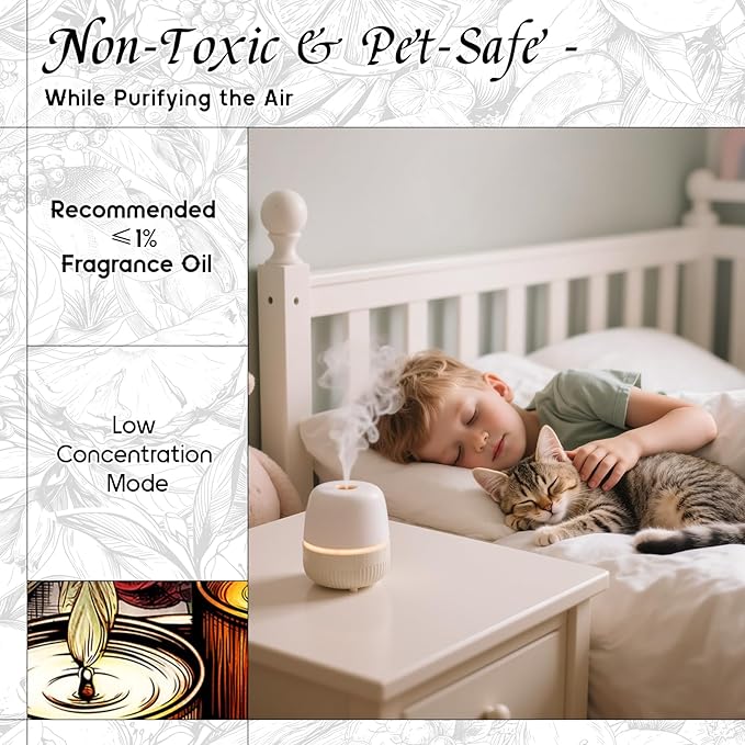 HIQILI Diffuser Oil for Humidifier & Reed Diffusers, Suitable for Home and Other Scenarios, Long Lasting Scent - Nectar Water, 0.34 Fl Oz