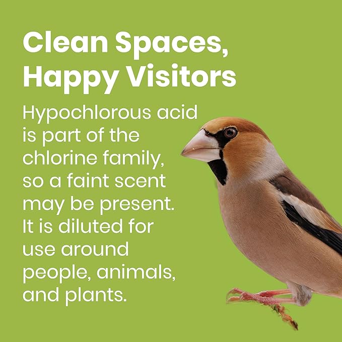 Good Salt Pet Bird Feeder & Birdhouse Cleaner, Natural Bird-Friendly Spray Formula, Made in the USA, 32 Ounce Bottle