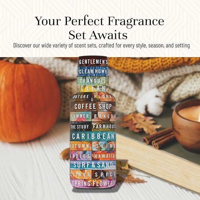 P&J Trading Fragrance Oil Autumn Set of 14 Fragrance Oils for Candle Making, Soap Making, Home Diffuser Oil