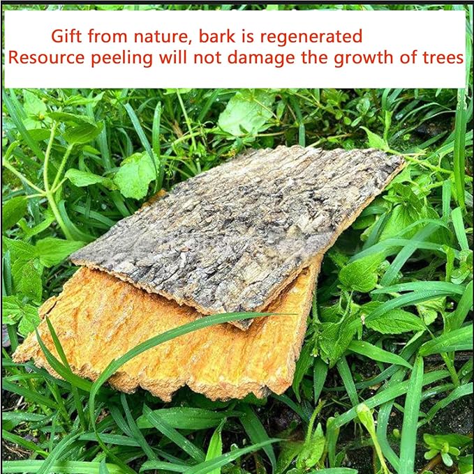 5 Pack Reptile Cork Bark Bulk Reptile 3.93x7.87inch Bark Bedding Natural Flat Cork Wood Pieces Terrarium Substrate Tank Supplies for Bearded Dragon Snake Spiders Hermit Crabs Geckos ，Tortoise，Reptiles