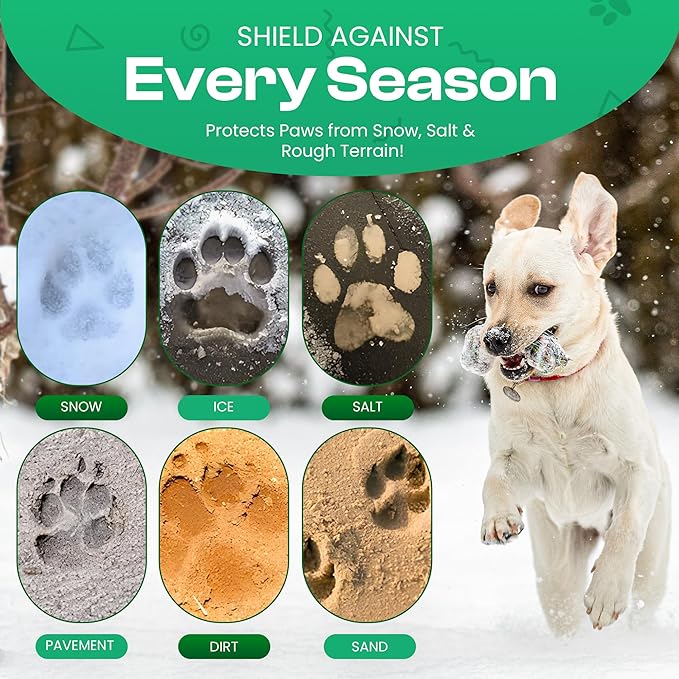 Dog Paw Balm 2.6 oz - Only 8 Natural Ingredients - Dog Paw Balm Lick Safe - Easy No-Mess Stick - Moisturizes & Heals Dry Cracked Paws, Nose & Elbow - All Weather Paw Protector for Dogs & Cats