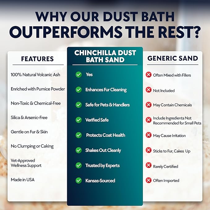 3 LB. Chinchilla Dust Bath Jar - Pure Cleansing Pumice Sand Dust for Cleaning Small Pets Like Gerbils, Mice, Degu - Premium, All Natural Dusting Powder - Chinchilla Accessories by Billy Buckskin