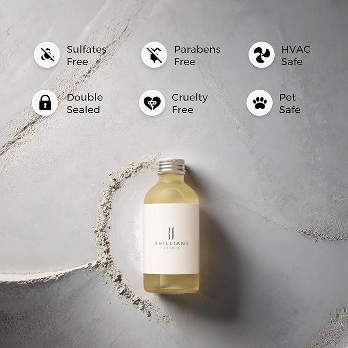 Brilliant Scents Opulent Seduction Fragrance Oil 200ml - Premium Diffuser Oil for Home, Office, Hotels - Long Lasting, Plant-Based, Meets IFRA Standards, USA-Made - Pineapple, Ginger, Oakmoss