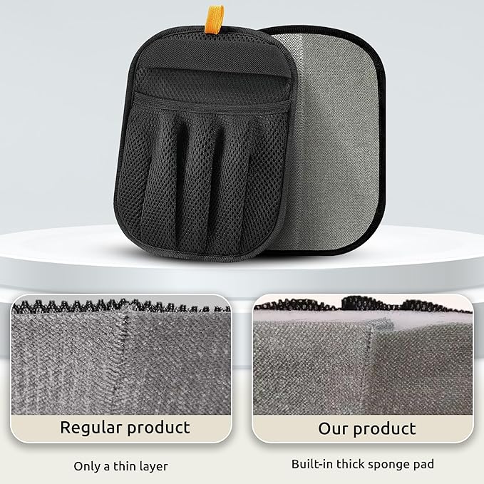 Pet Hair Removal Glove – Newly Upgraded Electrostatic Five-Finger Cat & Dog Hair Remover Tool for Clothes, Furniture, Carpet, Curtains & Car – Reusable Grooming Mitt for Pets