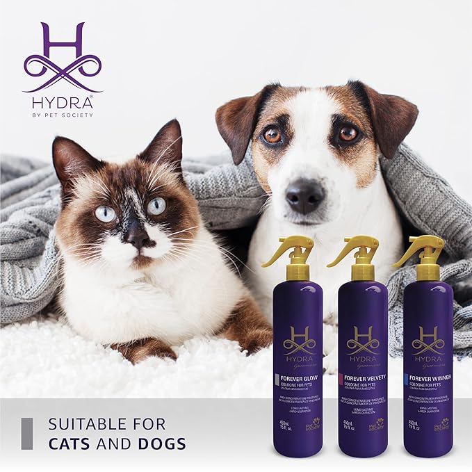 Hydra Groomers’ Forever Glow Cologne, Cat and Dog Cologne and Grooming Spray, 15 Fl Oz