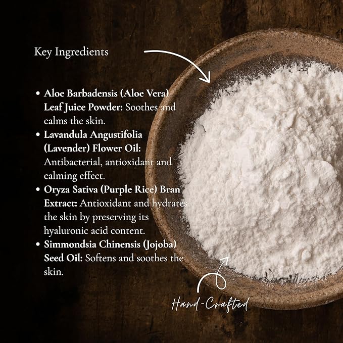 Unscented Dog Dry Shampoo, Powder Shampoo for Dogs, Regular Skin & Coat, 3.5 oz with Bamboo Spoon (Calming Lavender)