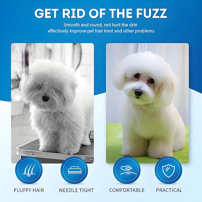 Pet Steam Brush for Dog & Cat – Spray Hair Removal Comb – Steam for Shedding & Grooming – Water Brush for Long & Short Haired Pets