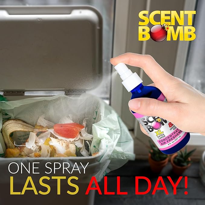 Scent Bomb Air Freshener Spray, Long-Lasting Odor Eliminator for Home & Car, Effective Deodorizer Spray for Kitchen, Bathroom, Fresh Room Spray & Smell Neutralizer, Juicy Juice