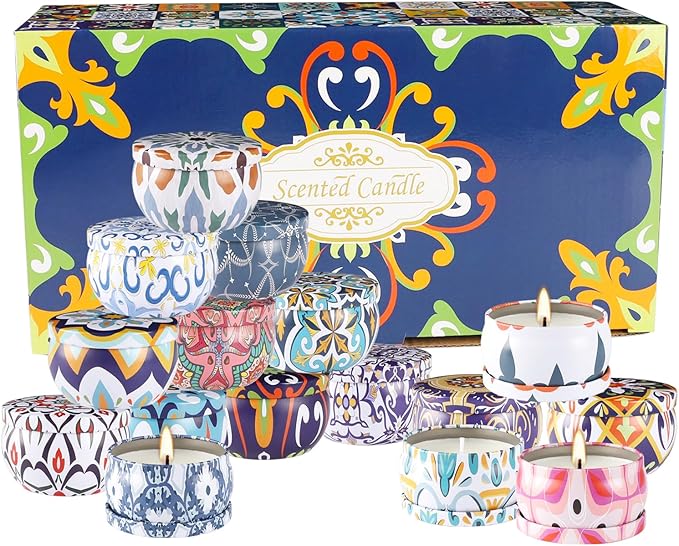 16 Pack Scented Candles Gift Set- Aromatherapy Candle Gifts for Men, Woman-Men Candle Set，Ideal Gift for Travel Home Décor