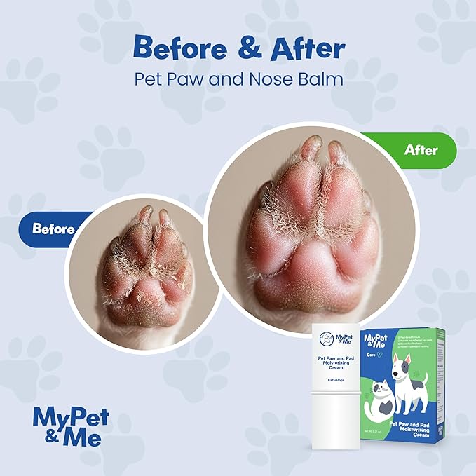My Pet & Me Dog & Cat Paw and Nose Balm – 6g | Lick-Safe, Natural & Moisturizing Paw Balm for Dry or Cracked Pads | Gentle Nose & Paw Care