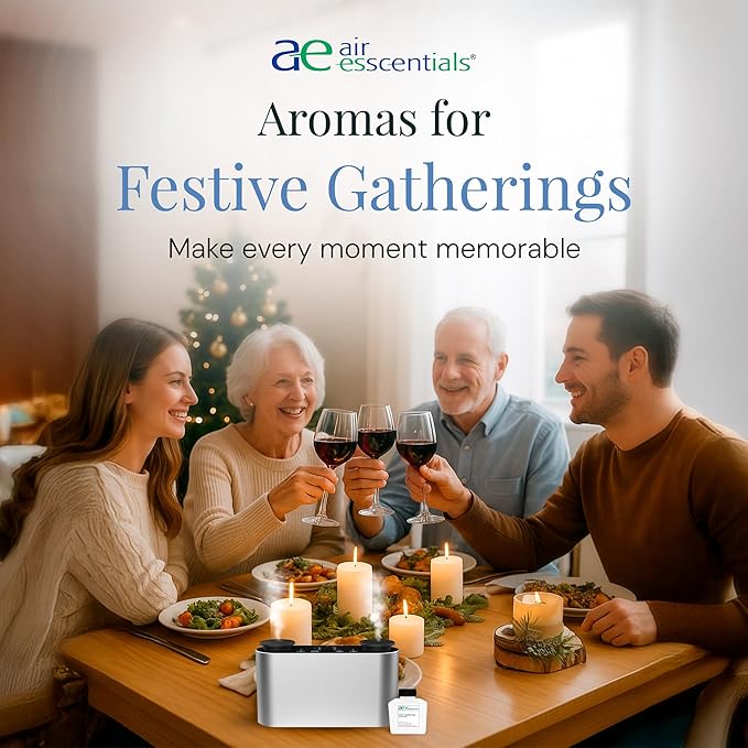 Winter Pine Aroma Oil, Christmas Essential Oil Blend for Diffusers & Scent Machines, Fresh Cut Pine & Fir Tree Fragrance, Cold-Air Diffuser Compatible, 100mL