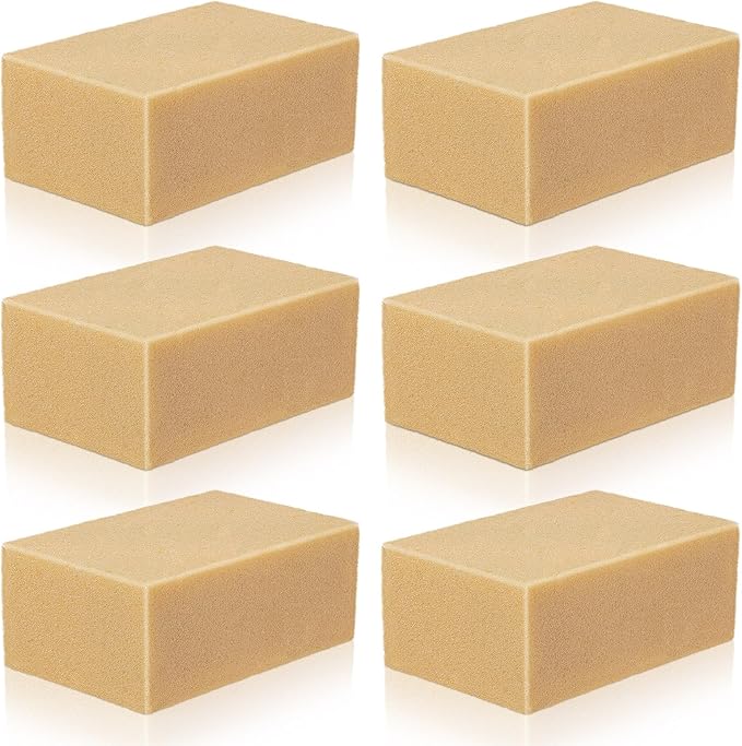 6 Pack Reusable Eraser Sponge Dry Cleaning Sponge for Soot Pet Hair Dust Dirt Painted Walls Books Car Interior Home Cleaning (6.3'' x 3.9'' x 2.8'')