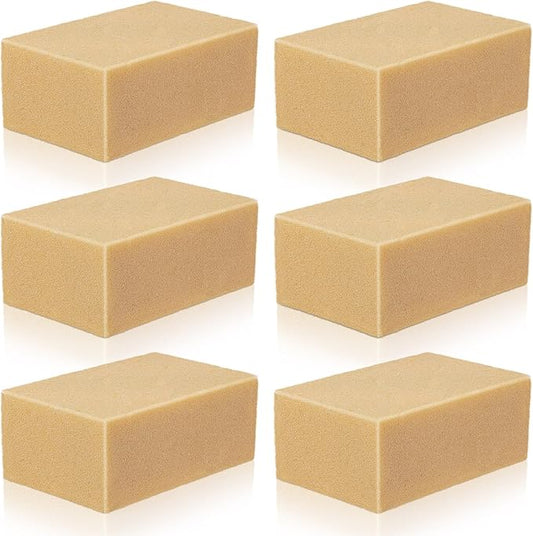 6 Pack Reusable Eraser Sponge Dry Cleaning Sponge for Soot Pet Hair Dust Dirt Painted Walls Books Car Interior Home Cleaning (6.3'' x 3.9'' x 2.8'')