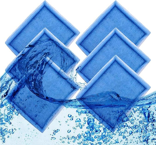 10-20 Gallon Aquarium Filters EZ-Change #2 Filter Cartridge fit Aquarium Filter Cartridge 10 to 20 Power, for Healthier Fish (6 Pcs)