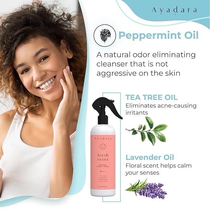 Natural Fabric Spray, Lavender Room Spray Air Freshener, Odor Eliminator Mist, Aromatherapy Home Fragrance, Lavender Linen Spray for Bedding, Pillow, Sheet, Blanket and Clothing, 2000+ Sprays