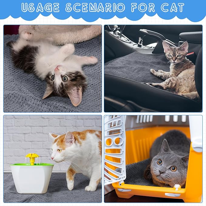 Vitalcozy 10 Pcs Guinea Pig Cage Liners Washable Rat Bedding for Guinea Pigs Controlling Absorbent Waterproof Pee Pads Blanket for Rabbits Hamster Small Animals Chinchilla(14 x 28 Inch,Gray)