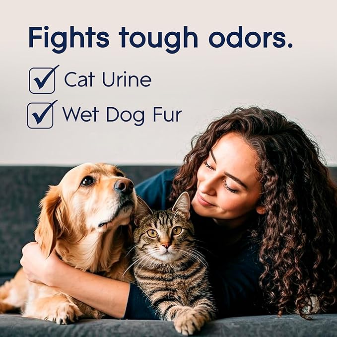 Glade PlugIns Refills Air Freshener Starter Kit, Pet Fresh Scent, Scented and Essential Oils for Home and Bathroom, 0.67 Fl Oz, 1 Warmer + 2 Refills