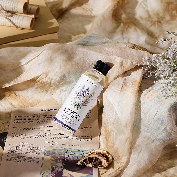 Airkeep Reed Diffuser Oil Refill/Lavender Eucalyptus/3.38 oz(100ml)/2 Pack/Scented Oil Refill for Reed Diffuser Home Fragrance for Bedroom, Bathroom Office Home Decor