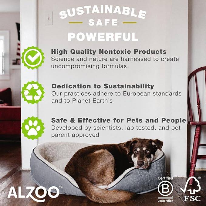 ALZOO Concentrated Deep Conditioning Shampoo Powder for Dogs, Cleans, Conditions & Adds Shine, 100% Plant-Based Active Ingredients, Natural Vanilla Scent, Pack of 2