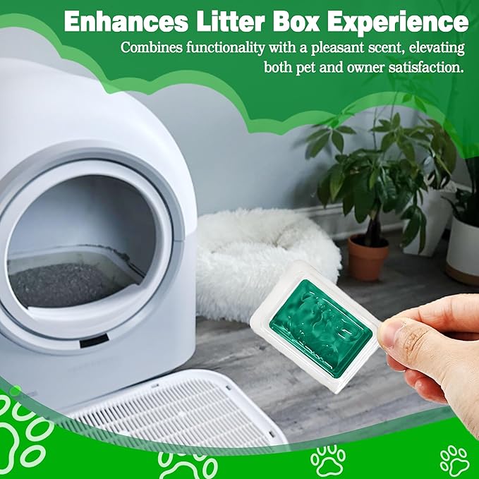 xcivi 16 Pack Universal Odor Remover for Automatic Self-Cleaning Litter Box, Deodorizer Design for Self Cleaning Cat Litter Box Automatic, Litter Deodorizer, Pet Odor Eliminator, Odor Deodorant ﻿