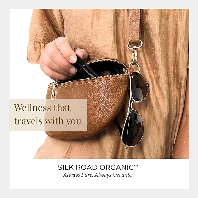 Silk Road Organic Frankincense Serrata Essential Oil Roll on, USDA Certified, Deep Relief of Body Aches & Discomfort - 10 ml Aromatherapy Roller