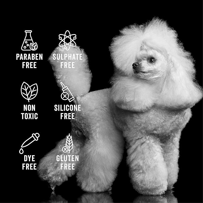 Pride and Groom The Non Shedder | Dog Grooming Shampoo for Doodles and Dogs That Do Not Shed | Tearless All Natural Body Wash with Coat-Specific Ingredients That Enhance Shine – 16oz