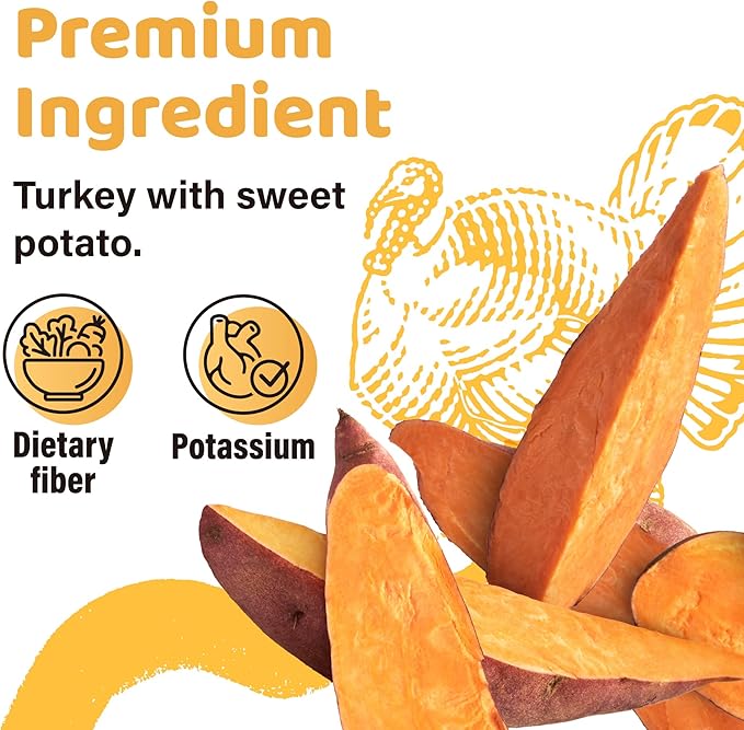 iPaw Turkey Dog Treats, All Natural Human Grade Dog Treat, Suitable for Training chew, US Sourced Raw Material, Hypoallergenic, Rawhide Alternative, Ring (Sweet Potato)