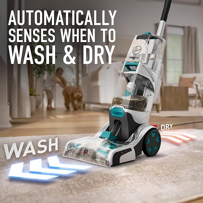 Hoover Smartwash Automatic Carpet Cleaner Machine, FH52000, Turquoise