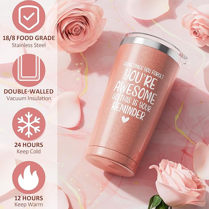 Birthday Gifts for Women Friendship, Rose Relaxing Spa Gifts Basket for Women Self Care Gifts, Thank You Gifts Bath Set Christmas Gifts for Mom Her Best Friend Wife Sister Coworker Nurse Teacher