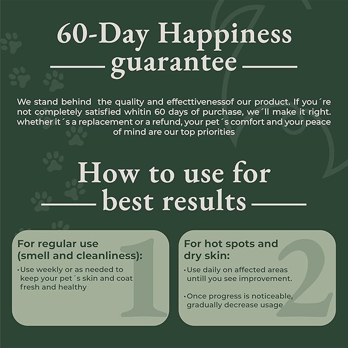 Dry Shampoo for Dogs – Antifungal Itchy Skin & Hot Spot Relief, Yeast Infection & Paw Licking Treatment, Dog Powder with Allergy Support